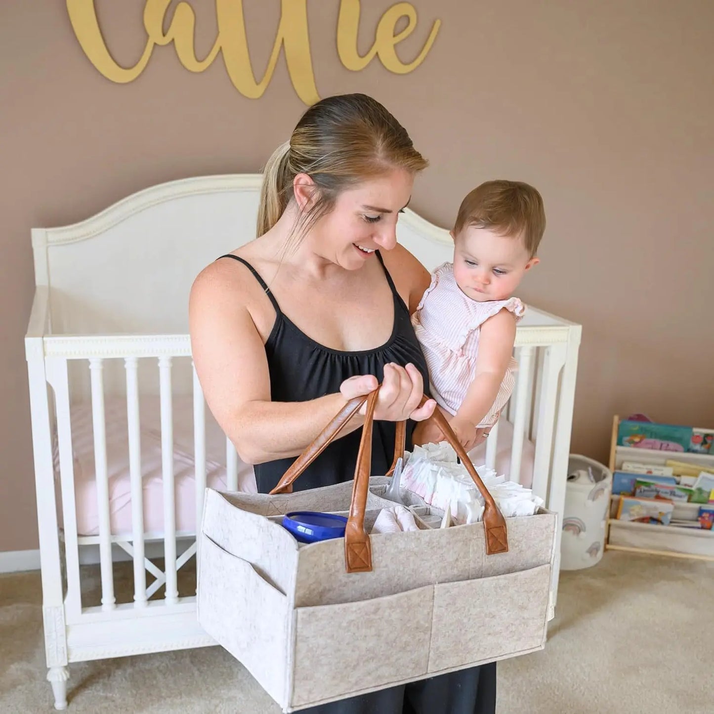 Multi-Compartment Baby Supplies Organizer