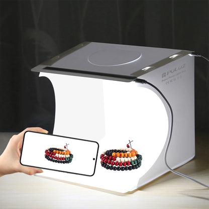 Compact Photography Studio with LED Lights